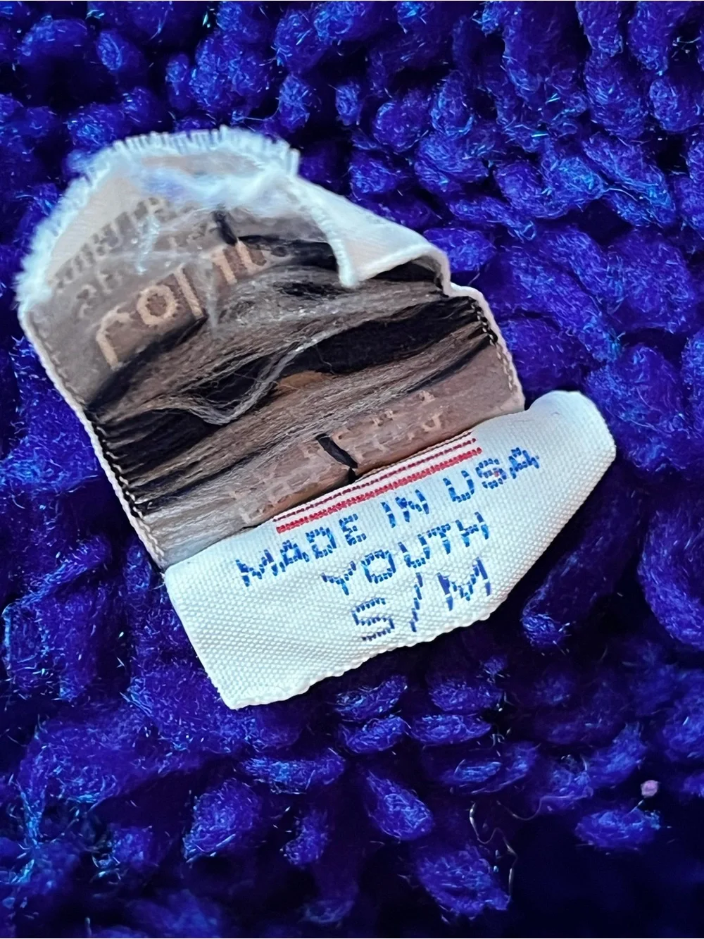 Vintage Columbia Youth S/M Teal Sherpa Winter Hat